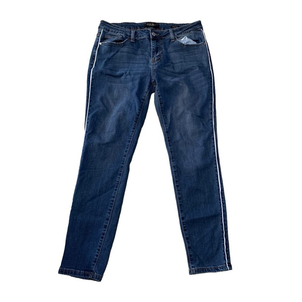 Judy Blue women's size 15 / 32 skinny fit jeans denim stripe casual stretch